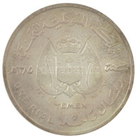 Jemen 1965. 1R Ag "Sir Winston Churchill" Próbaveret "ESSAI" Jelzéssel T:UNC,AU Patina (eredetileg PP) Yemen 1965. 1 Ria - Sin Clasificación