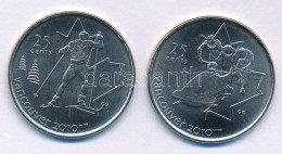 Kanada 2008-2009. 25c "Vancouveri Olimpia" (2xklf) T:AU Canada 2008-2009. 25 Cents "Vancouver Olympics" (2xdiff) C:AU - Non Classificati