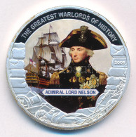 Libéria 2009. 5$ Cu "Nagy Hadvezérek - Lord Nelson Admirális" Multicolor Festéssel, Kapszulában T:PP Liberia 2009. 5 Dol - Unclassified