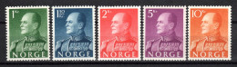 NORWEGEN, 1959, Freimarken König Olaf V., Postfrisch ** - Ungebraucht