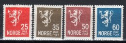 NORWEGEN, 1926 Freimarken Wappenlöwe, Ungebraucht * - Ongebruikt