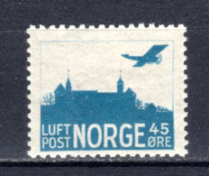 NORWEGEN, 1927, Burg Akershus Oslo, Postfrisch ** - Ungebraucht