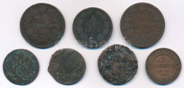 Vegyes: 1762-1910. 7xklf Magyar és Külföldi Rézpénz, Közte 1864B 4kr Cu T:VF-F Mixed: 1762-1910. 7xdiff Cu Coin, With Hu - Non Classificati