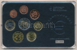 Finnország 2000-2006. 1c-2E (8xklf) Forgalmi összeállítás Műanyag Dísztokban T:UNC,AU  Finland 2000-2006. 1 Cent - 2 Eur - Non Classés