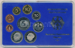 NSZK 1975D 1pf-5M (10x) Forgalmi Sor Műanyag Dísztokban, Benne 1975D 2M (3xklf) T:PP Fo. FRG 1975D 1 Pfennig - 5 Mark (1 - Non Classés