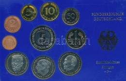 NSZK 1984F 1pf-5M (10xklf) Forgalmi Sor Kissé Karcos Műanyag Dísztokban T:PP FRG 1984F 1 Pfennig - 5 Mark (10xdiff) Coin - Non Classés