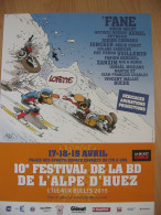 Affiche FANE Festival BD L'Alpe D'Huez 2015 'Joe Bar Team) - Afiches & Offsets