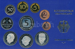 NSZK 1985J 1pf-5M (10xklf) Forgalmi Sor Műanyag Dísztokban T:PP FRG 1985J 1 Pfennig - 5 Mark (10xdiff) Coin Set In Plast - Non Classificati