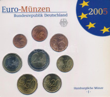 Németország 2005J 1c-2E (8xklf) Forgalmi Szett Műanyag Tokban T:UNC Germany 2005J 1 Cent - 2 Euro (8xdiff) Coin Set In P - Non Classés