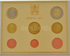 Vatikán 2017. 1c-2E (8xklf) Forgalmi Sor Eredeti Karton Dísztokban T:UNC  Vatican 2017. 1 Cent - 2 Euro (8xdiff) Coin Se - Non Classificati