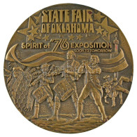 Amerikai Egyesült Államok 1976. "Oklahoma Állami Vásár" Bronz Emlékérem (70mm) T:AU USA 1976. "Oklahoma State Fair" Bron - Sin Clasificación