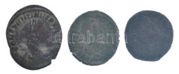 3db-os Klf Római Bronz érmetétel, Közte Római Birodalom / Róma / I. Constantinus 314-315. AE Follis Bronz (2,64g) T:2- P - Ohne Zuordnung