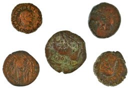 Római Birodalom / Egyiptom 5db-os Bronz érmetétel T:F Roman Empire / Egypt 5pcs Bronze Coin Lot C:F - Zonder Classificatie