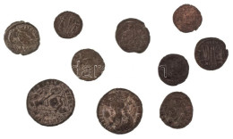 Római Birodalom 10db-os Bronz érmetétel A III-IV. Századból T:XF-F Roman Empire 10pcs Bronze Coin Lot From The 3rd-4th C - Ohne Zuordnung