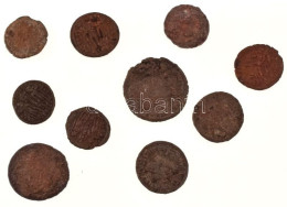 Római Birodalom 10db-os Bronz érmetétel A III-IV. Századból T:VF,F Roman Empire 10pcs Bronze Coin Lot From The 3rd-4th C - Ohne Zuordnung