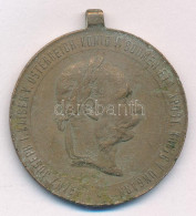 1873. "Hadiérem" Bronz Kitüntetés Mellszalag és Fül Nélkül T:F Patina Hungary 1873. "Military Medal" Bronze Medal Withou - Non Classificati