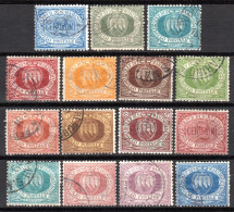 SAN MARINO, 1892/94 Freimarken Ziffern Und Landeswappen, Gestempelt - Used Stamps