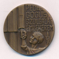 1975. "Pedagógus Szolgálati Emlékérem" Bronz Kitüntetés Fül és Mellszalag Nélkül T:1- Ph NMK 714. - Ohne Zuordnung