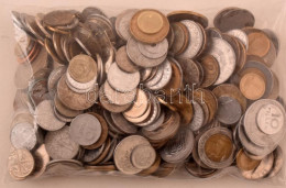 Vegyes, Magyar és Külföldi érmetétel Mintegy ~1kg Súlyban, T:vegyes Mixed, Hungarian And Foreign Coin Lot (~1kg) C:mixed - Non Classés