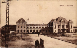 T2/T3 1918 Arad, Indóház, építkezés, Vasútállomás. Vasúti Levelezőlapárusítás 4805. / Railway Station, Construction (EK) - Zonder Classificatie