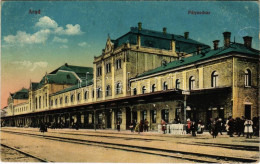 T2/T3 1916 Arad, Pályaudvar, Vasútállomás. Vasúti Levelezőlapárusítás 77-1916. / Railway Station (EK) - Sin Clasificación