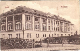 T2/T3 1917 Arad, Konviktus, Lovas Szekerek / School, Horse Carts (EK) - Non Classés