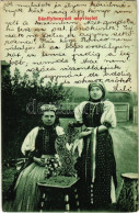 T2/T3 1907 Bánffyhunyad, Huedin; Bánffyhunyadi Népviselet. Lévai Ignác Kiadása / Transylvanian Folklore (EK) - Ohne Zuordnung