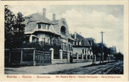 * T3 1933 Beszterce, Bistritz, Bistrita; Mária Királyné Utca, Villa / Str. Regina Maria / Königin Mariastrasse / Street  - Ohne Zuordnung