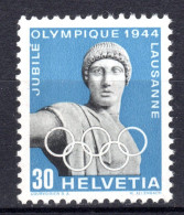 SCHWEIZ ABARTEN, 1944 Olympisches Komitee, Apollo Mit Offenem Auge, Postfrisch ** - Errores & Curiosidades