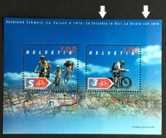 SCHWEIZ ABARTEN, 2004 Veloblock Mit 3 Hintergrundstufen, Postfrisch ** - Varietà