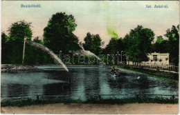 ** T2/T3 Buziásfürdő, Baile Buzias; Szent Antal Tó. Francz József Kiadása / Lake, Fountain (EK) - Non Classés