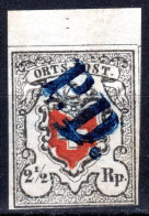 SCHWEIZ, 1850 Altschweiz ORTS-POST Mit Kreuzeinfassung, Gestempelt - 1843-1852 Federale & Kantonnale Postzegels