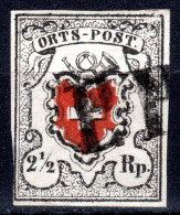 SCHWEIZ, 1850 Altschweiz ORTS-POST Mit Kreuzeinfassung, Gestempelt - 1843-1852 Correos Federales Y Cantonales