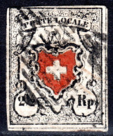 SCHWEIZ, 1850 Altschweiz POSTE-LOCALE Mit Kreuzeinfassung, Gestempelt - 1843-1852 Federale & Kantonnale Postzegels