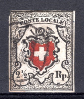 SCHWEIZ, 1850 Altschweiz, POSTE LOCALE Mit Kreuzeinfassung, Gestempelt - 1843-1852 Federal & Cantonal Stamps