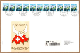 SCHWEIZ, 1996 Rollenmarken-FDC - Francobolli In Bobina