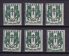 D 742 / LOT N° 671 DEFAUT D IMPRESSION SUR 6 TIMBRES NEUF** - Unused Stamps