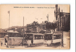 CPA Marseille L'arret Du Tramway Du Terrail Roucas Blanc - Endoume, Roucas, Corniche, Beaches