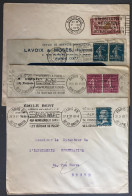 France, Lot De 4 Enveloppes Avec Flamme UTILISEZ LA POSTE AERIENNE - (W1322) - Gedenkstempel