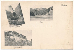 T3 1927 Zalatna, Zlatna; Jezer, Piatra Caprei, Detunata Goala. Editura Traian Baicu (ázott / Wet Damage) - Zonder Classificatie