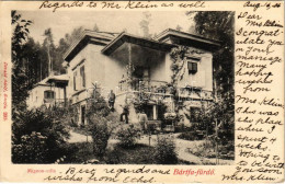 T2/T3 1906 Bártfafürdő, Bardejovské Kúpele, Bardiov, Bardejov; Mignon Villa. Divald Adolf 203. / Villa (EK) - Ohne Zuordnung