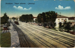 T2/T3 1917 Komárom, Komárnó; Vasútállomás, Gőzmozdony, Vonat / Railway Station, Locomotive, Train - Non Classificati