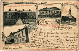 * T3 1904 Mocsonok, Sládeckovce, Mocenok (Tornóc); Püspöki Kastély Park Felőli Homlokzata és Főhomlokzata, Óvoda és Leán - Zonder Classificatie