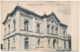 T3 1915 Nagymihály, Michalovce; Izraelita Templom, Zsinagóga. Freireich T. Kiadása / Synagogue (ázott Sarok / Wet Corner - Ohne Zuordnung