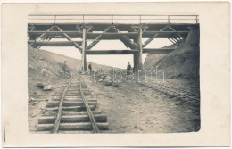 * T2 1927 Ótura, Stará Turá, Alt-Turn; Vasúti Sín építése Híddal / Railway Construction, Bridge. Bohumil Bieznicky Photo - Non Classificati