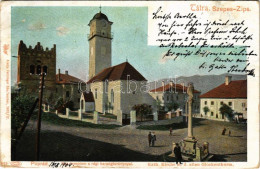 T3 1904 Poprád (Tátra, Magas-Tátra, Vysoké Tatry); Katolikus Templom és A Régi Harangtorony. Feitzinger Ede Kiadása 1902 - Unclassified