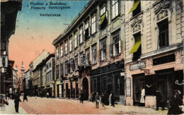 T2/T3 1920 Pozsony, Pressburg, Bratislava; Ventúr Utca, Schall H. és Fia, Adler üzlete, Cukrászda / Venturgasse / Street - Zonder Classificatie