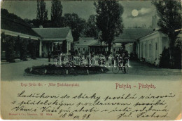 T3 1898 (Vorläufer) Pöstyén, Pistyan, Piestany; Régi Fürdő Tér, Fürdőkocsisok / Alter Badehausplatz / Old Baths, Spa Car - Ohne Zuordnung