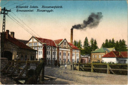 T2/T3 1924 Rimaszombat, Rimavska Sobota; Konzervgyár. Klein Géza Kiadása / Can Factory / Konservenfabrik (EK) - Unclassified