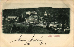 T3 1900 Zayugróc, Ugrócváralja, Uhrovec; Látkép. Gansel Lipót Kiadása / General View (EB) - Zonder Classificatie